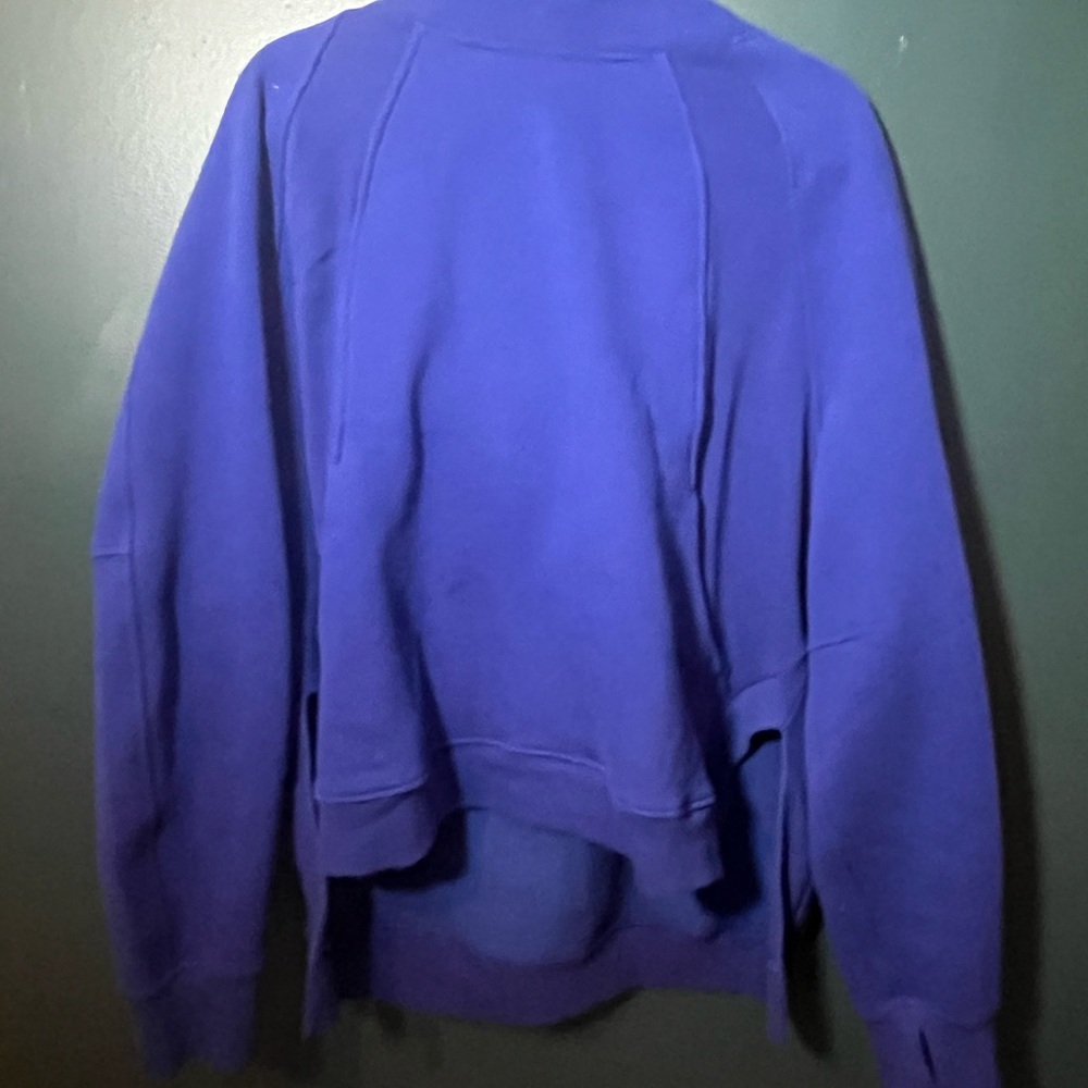 Scuba Oversized Side-Slit Hoodie Larkspur XL/XXL